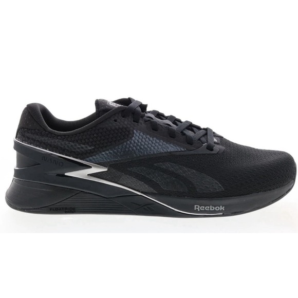 Men\'s 7 Reebok Nano X3 Core Black Pewter Shoes Sneakers Cross Train Women\'s 8.5